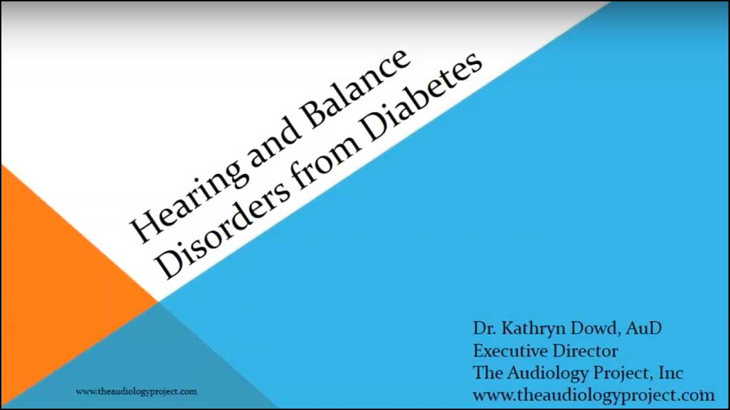 Hearing and Balance Disorders from Diabetes
